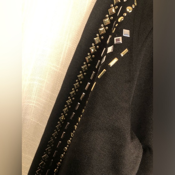 Black Studded Women's Top - Picture 8 of 11